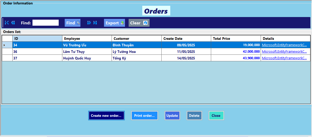 Orders - HK.Huang Sales Management Software Guide
